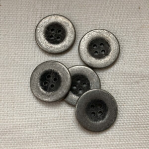 5 zinc colour metal buttons