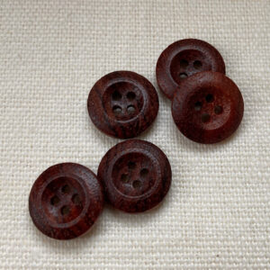 5 natural reddish brown wood concave centre polished – not varnished