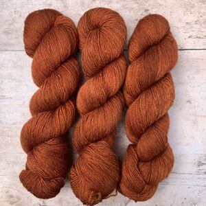 Deep rich, rust /orange silky yarn
